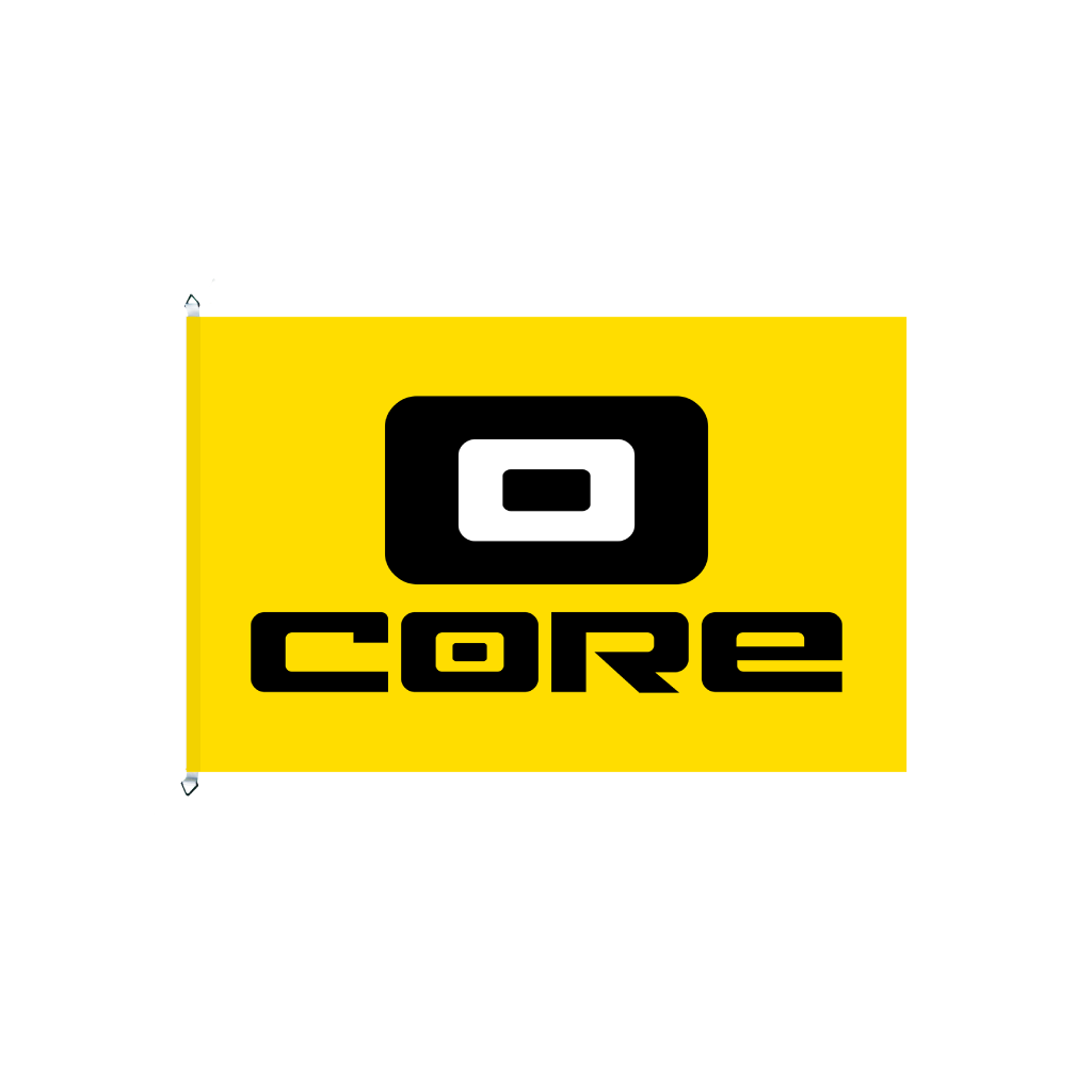 CORE Flag,  100x150 yellow/black