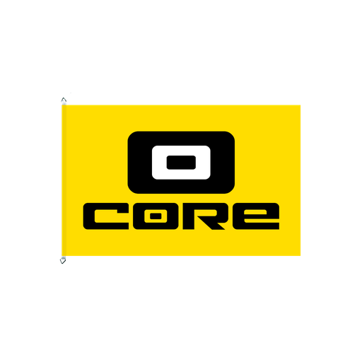 [M20019] CORE Flag,  100x150 yellow/black